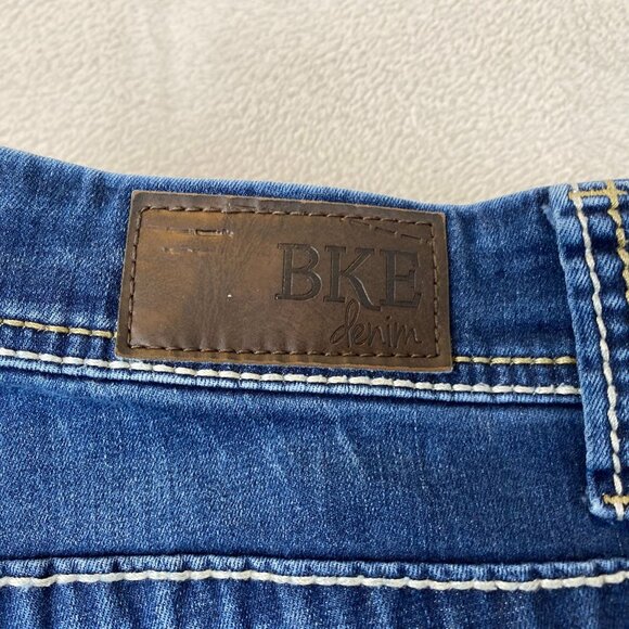 BKE Mens Jeans Size 32x35.5 Payton Classic Blue Distressed Cotton Blend - Picture 12 of 16